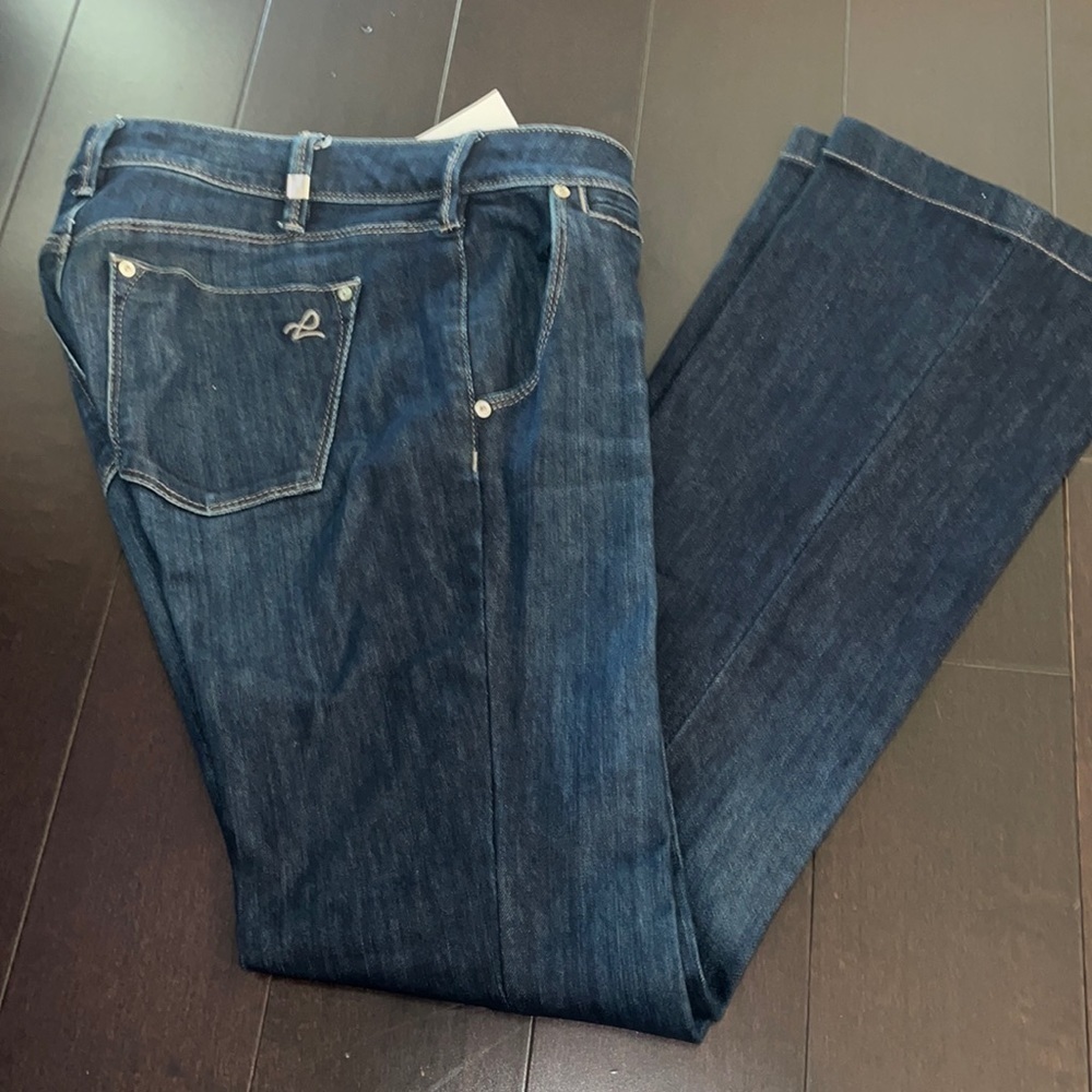 DL1961 Gwen Slim Trouser Comfort Stretch Dark size 29 excellent condition - Picture 1 of 9